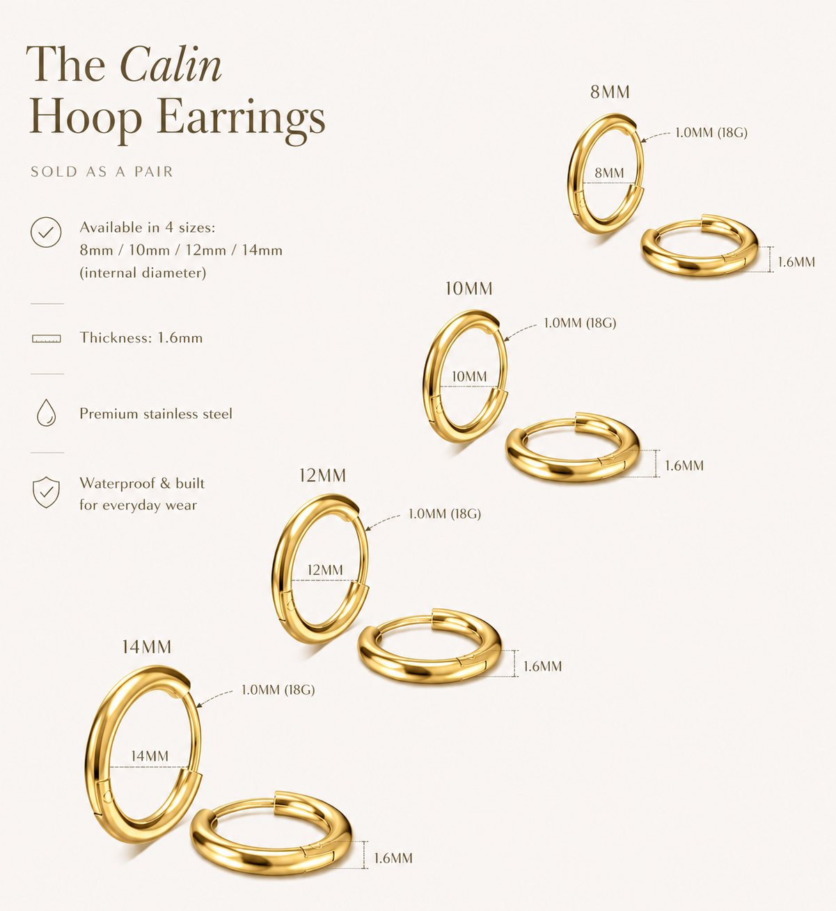 The Calin Hoop Earrings