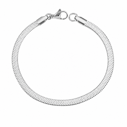 The Plat Lisse Flat Herringbone Bracelet